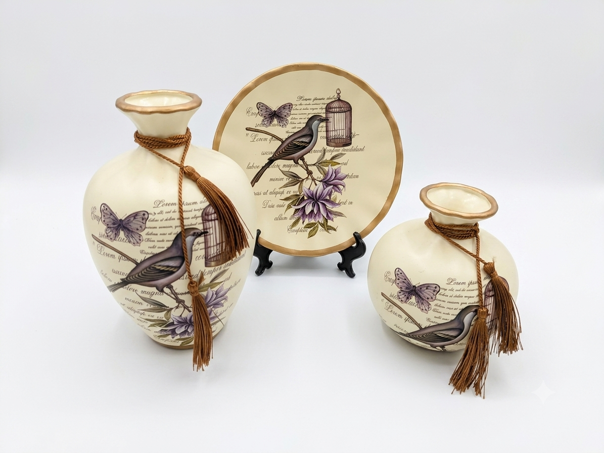 3-Piece Vases Decor Set