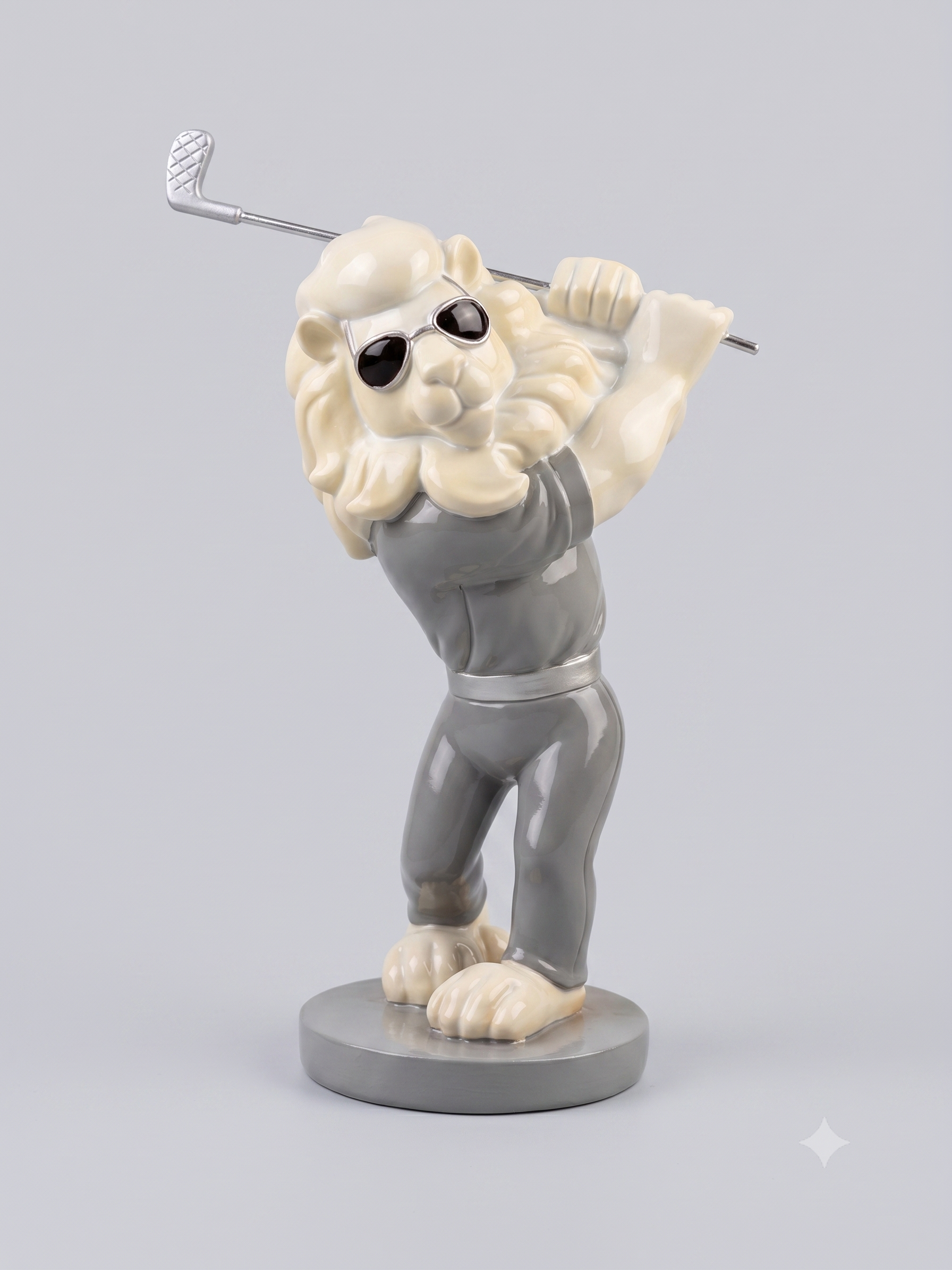 Quirky Lion Figurine