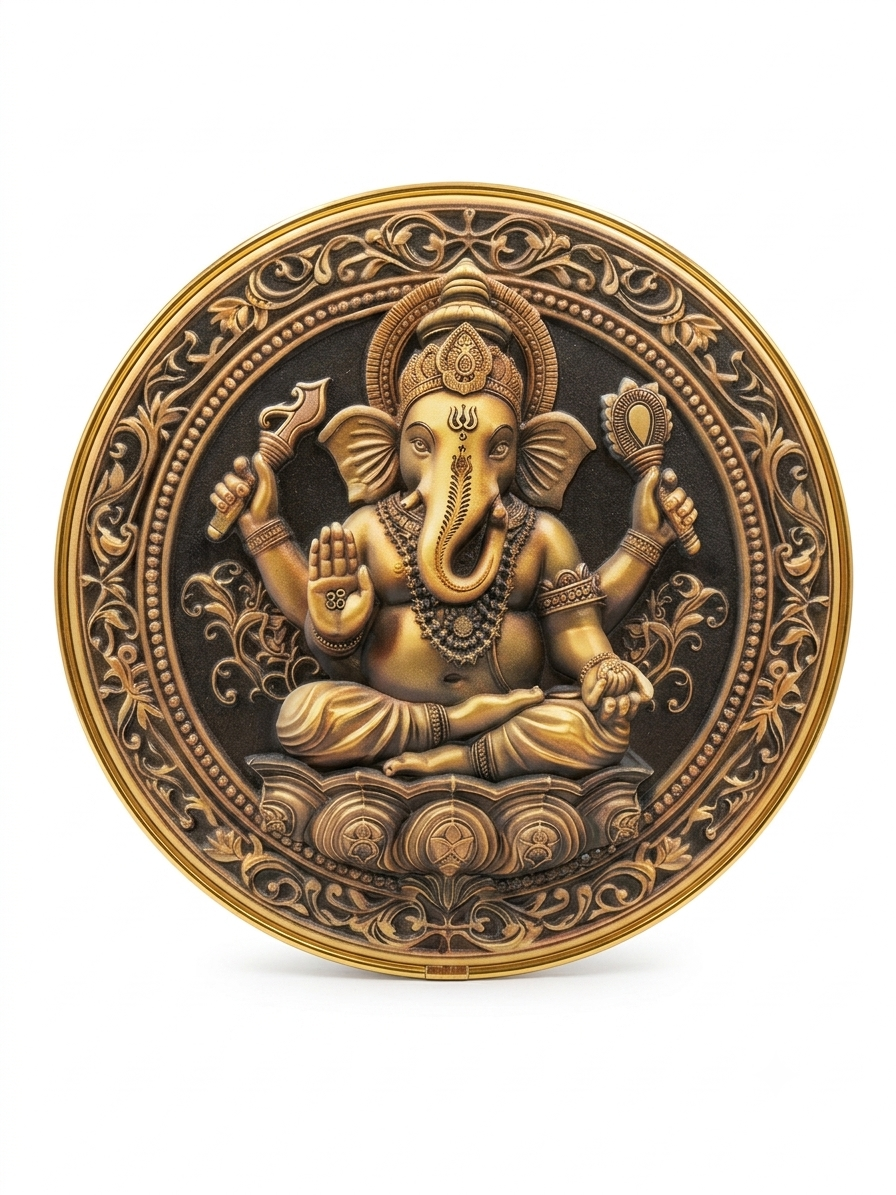 Ganesh Decor Display Plate